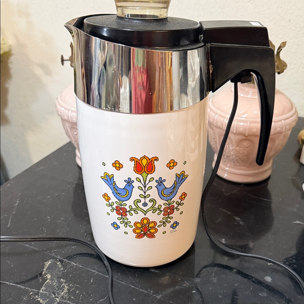 Charming corningware ware friendship percolator.